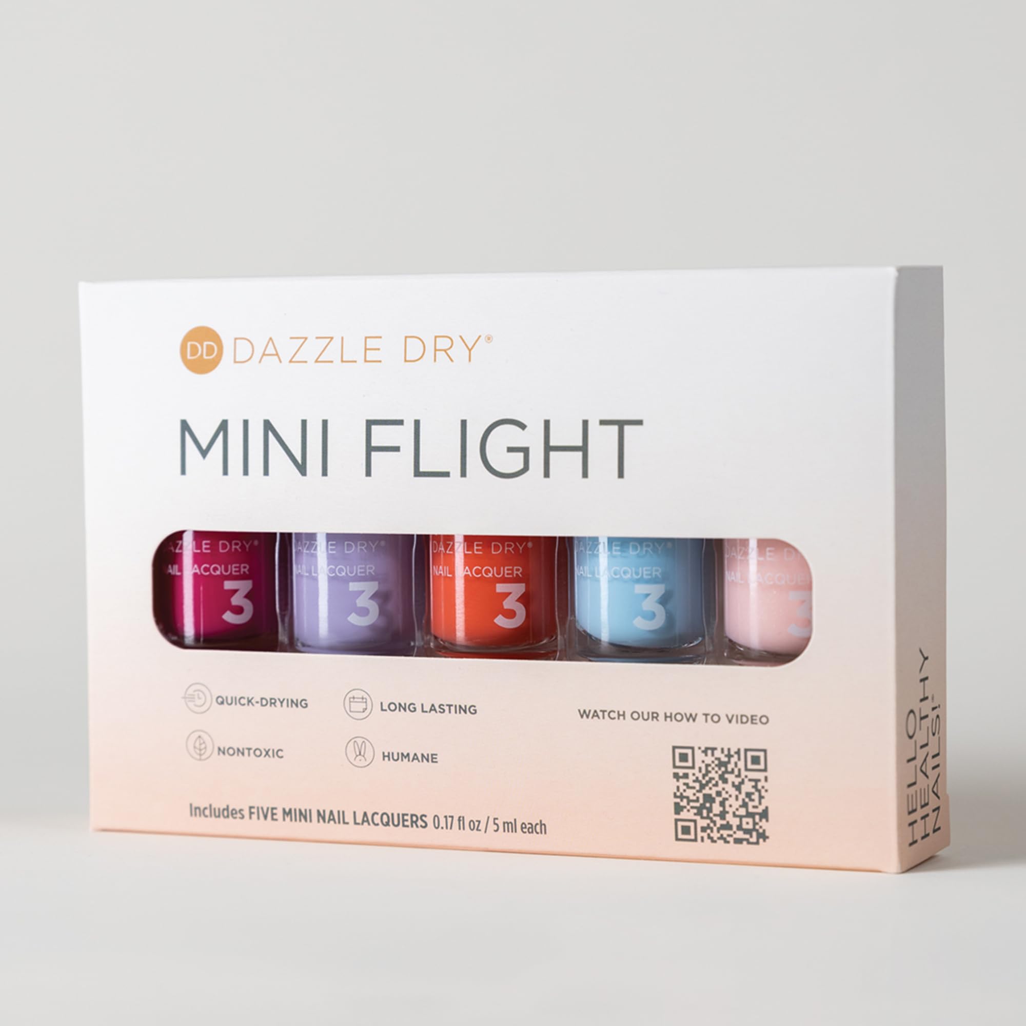 Foto 4 pulgar | Set De Laca De Uñas Dazzle Dry Mini Flight Happy Hues X5 - Venta Internacional.