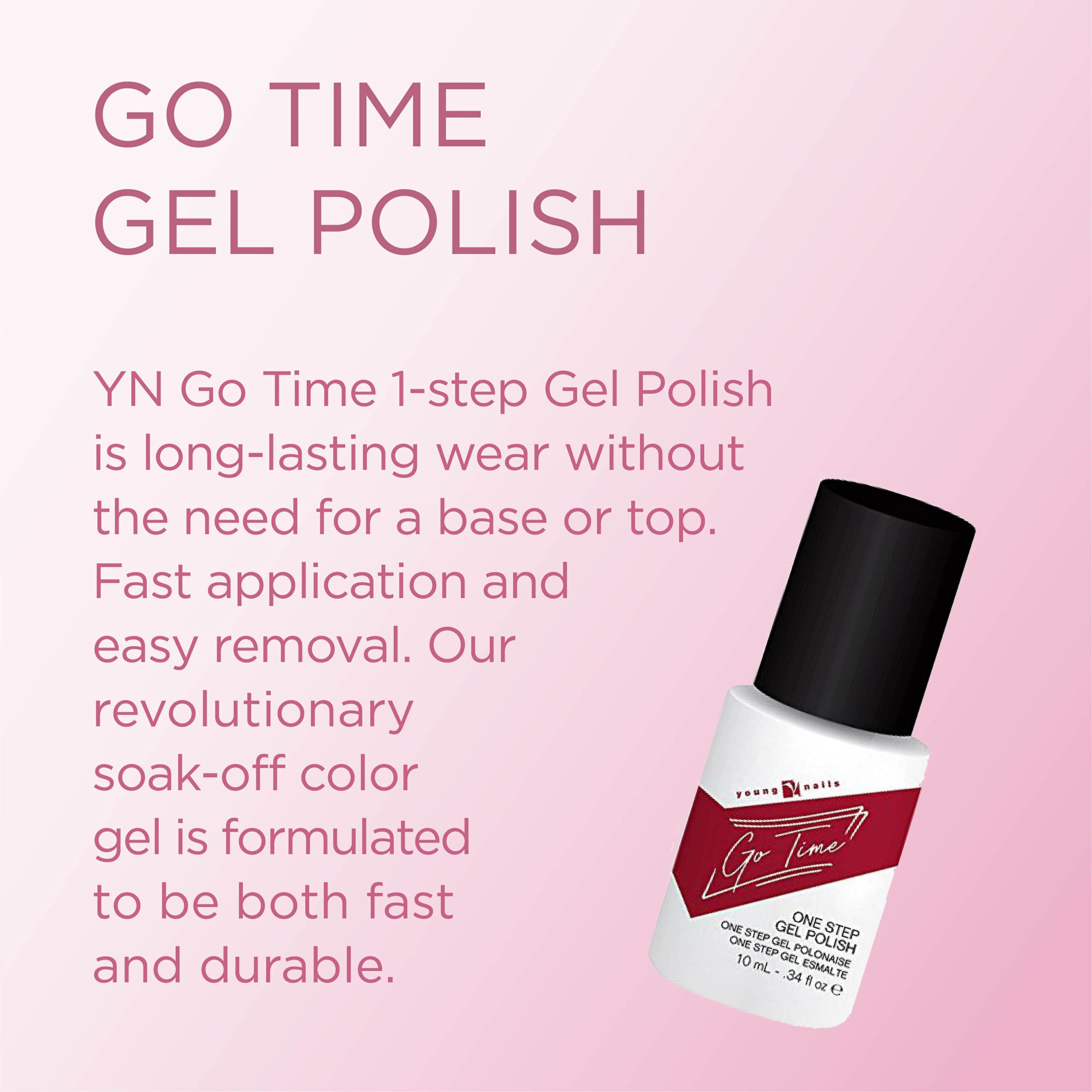 Foto 3 pulgar | Esmalte En Gel Young Nails Go Time Bite Your Tongue, 10 Ml - Venta Internacional.