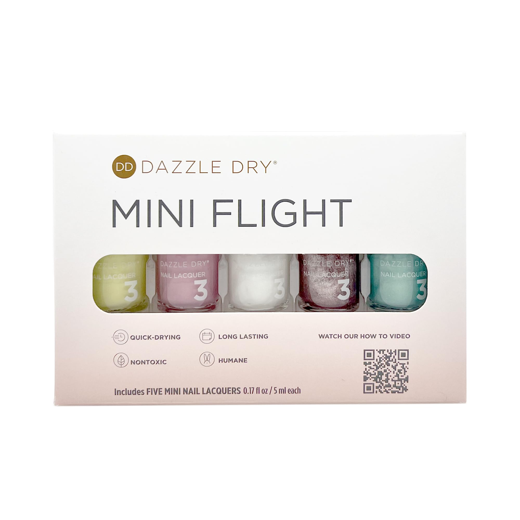 Foto 3 pulgar | Set De Laca De Uñas Dazzle Dry Mini Flight Seleccionado A Mano, 5 Ml X 5 - Venta Internacional.
