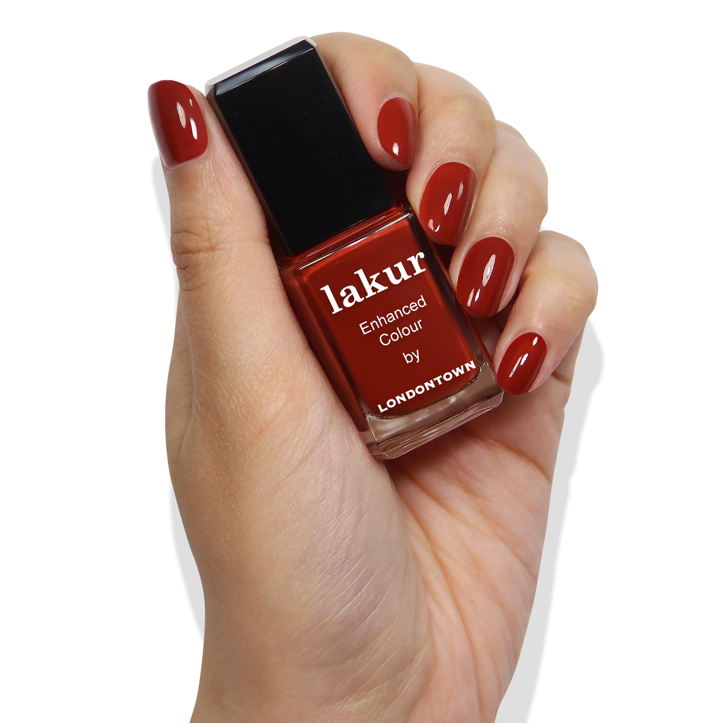 Foto 4 | Esmalte De Uñas Londontown Woodstock Rich Rojo-brown 1.18l Vegan - Venta Internacional.