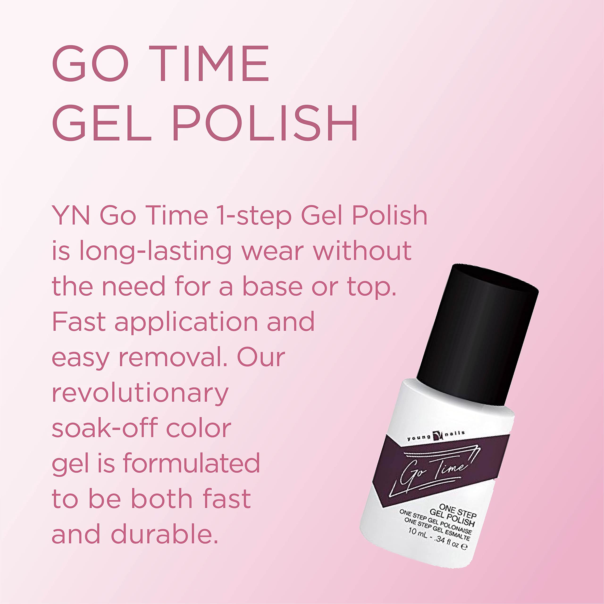 Foto 3 pulgar | Esmalte En Gel Young Nails Go Time Straight Up Sin Azúcar, 10 Ml - Venta Internacional.