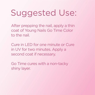 Foto 4 | Esmalte En Gel Young Nails Go Time Straight Up Sin Azúcar, 10 Ml - Venta Internacional.