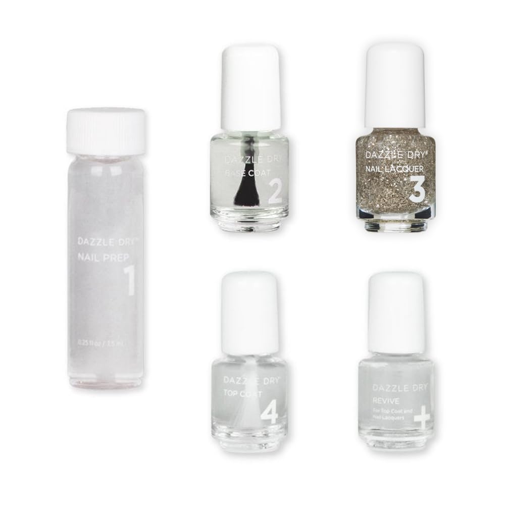 Kit De Cuidado De Uñas Dazzle Dry Mini, Sistema De 4 Pasos Shooting Star - Venta Internacional.