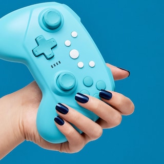 Foto 5 | Press On Nails Impress Never Too - Pantalones Cortos, Color Azul Marino - Venta Internacional.
