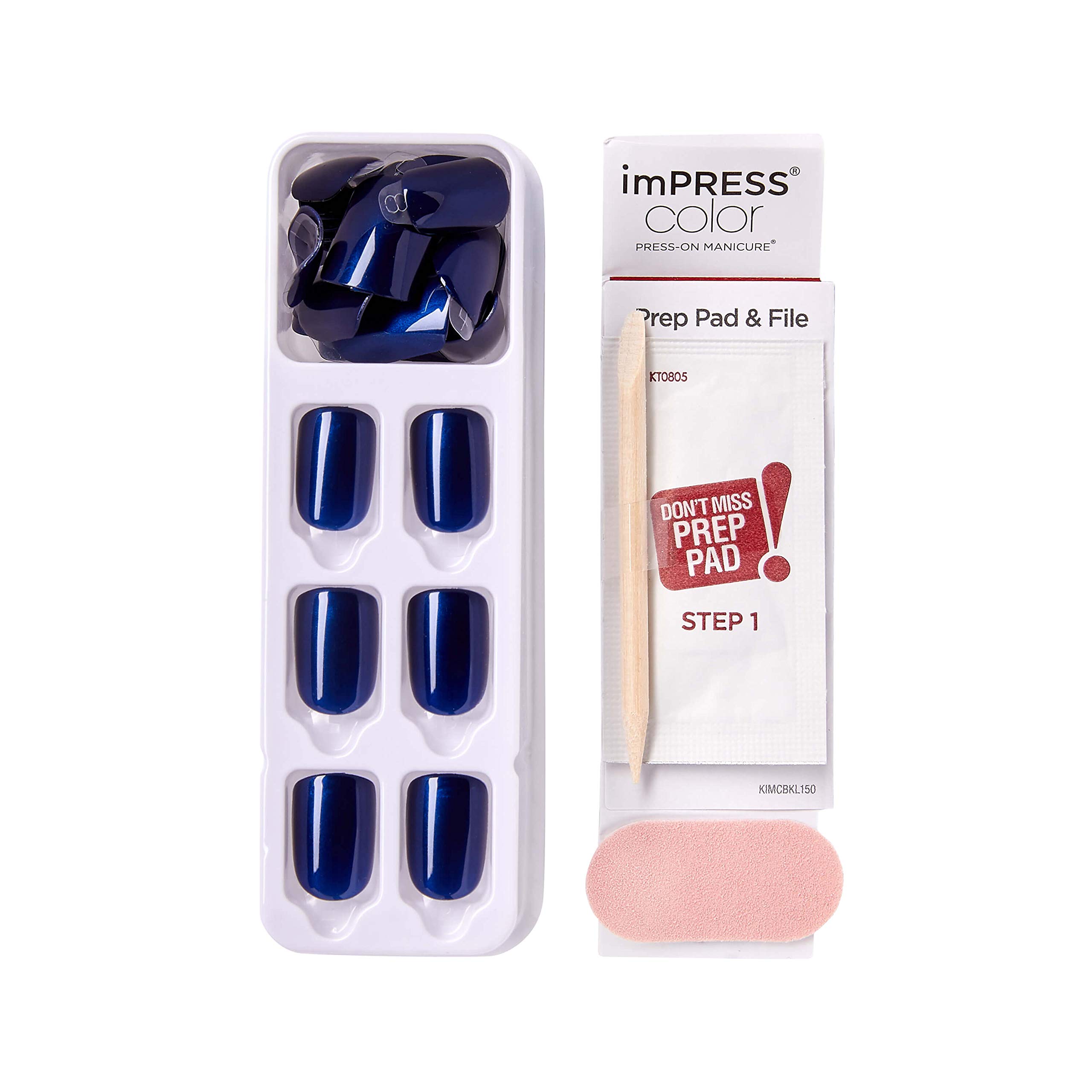 Foto 8 pulgar | Press On Nails Impress Never Too - Pantalones Cortos, Color Azul Marino - Venta Internacional.
