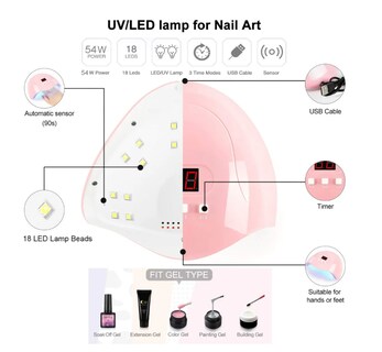 Foto 4 | 21 Kit Esmaltes Xtellar Uñas+ Lámpara Uñas Sun Led/uv+base+top+tools
