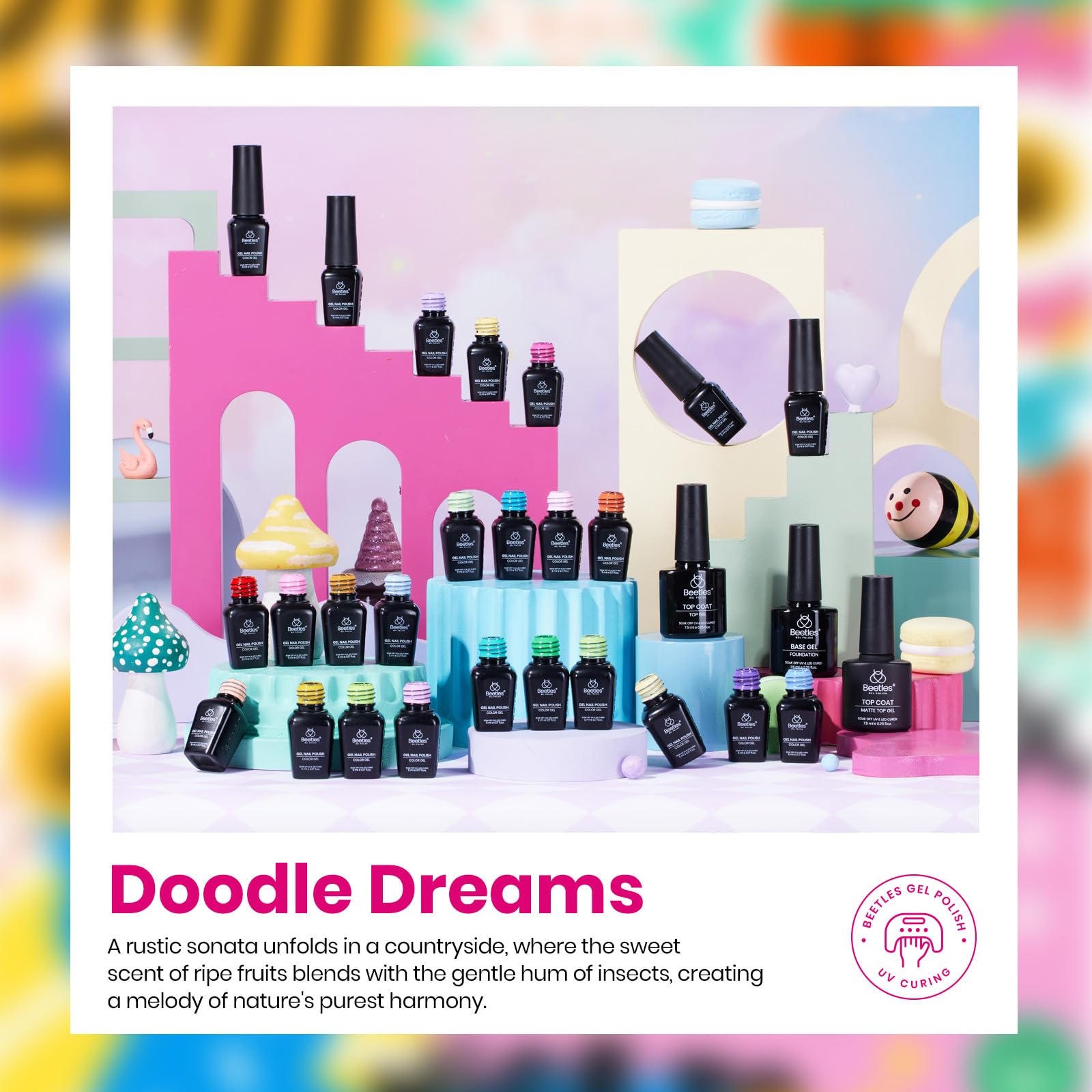 Foto 4 | Set De Esmaltes De Uñas En Gel Beetles Summer  25 Colores  32 Unidades - Venta Internacional.