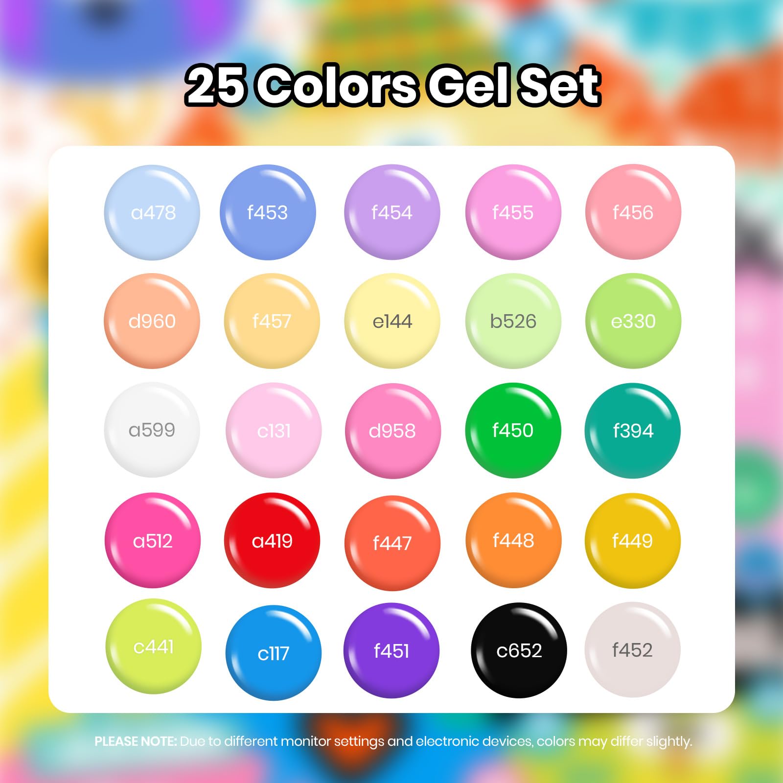 Foto 6 pulgar | Set De Esmaltes De Uñas En Gel Beetles Summer  25 Colores  32 Unidades - Venta Internacional.