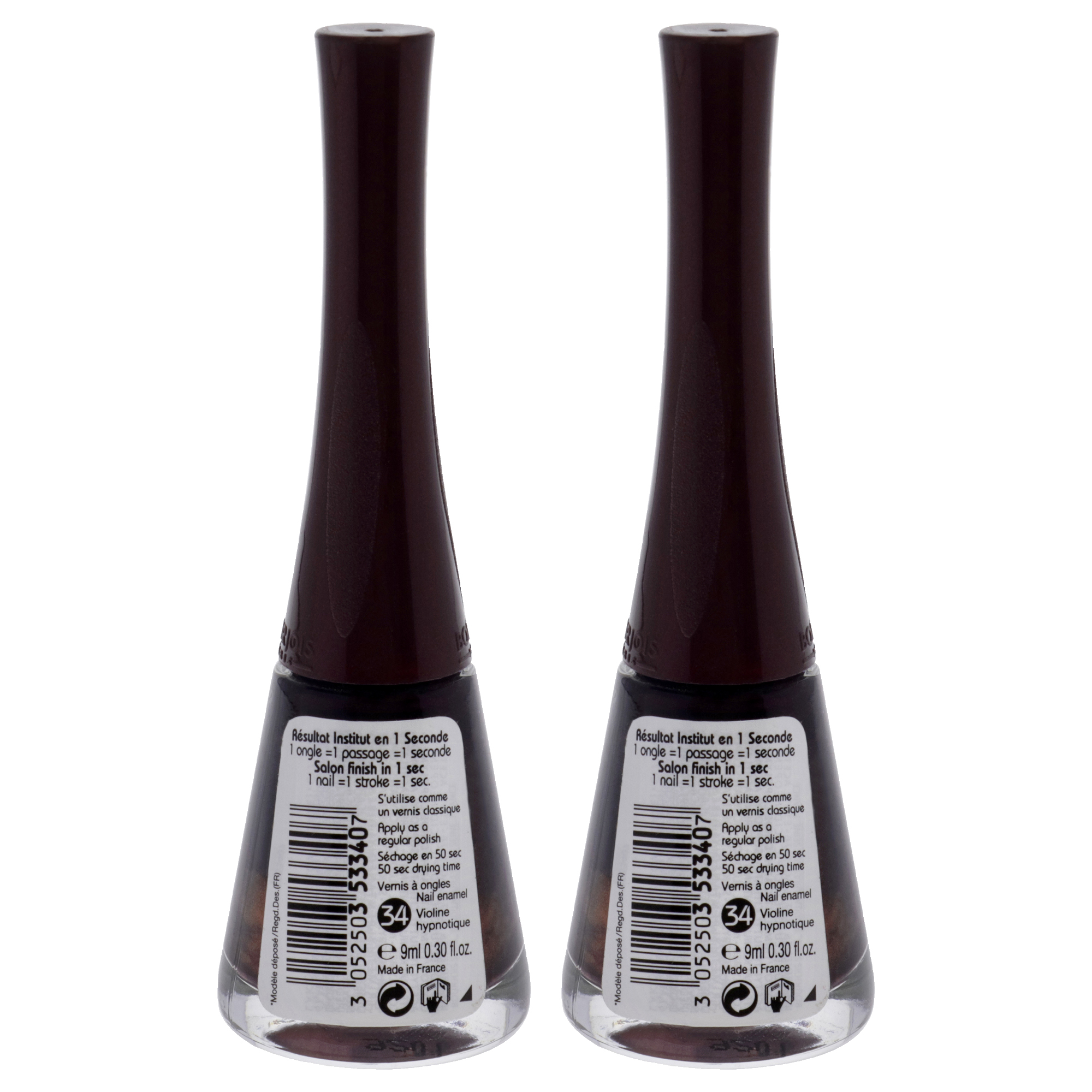 Foto 3 pulgar | Esmalte De Uñas Bourjois 1 Seconde 34 Violine Hypnotique  Paquete De 2 - Venta Internacional.