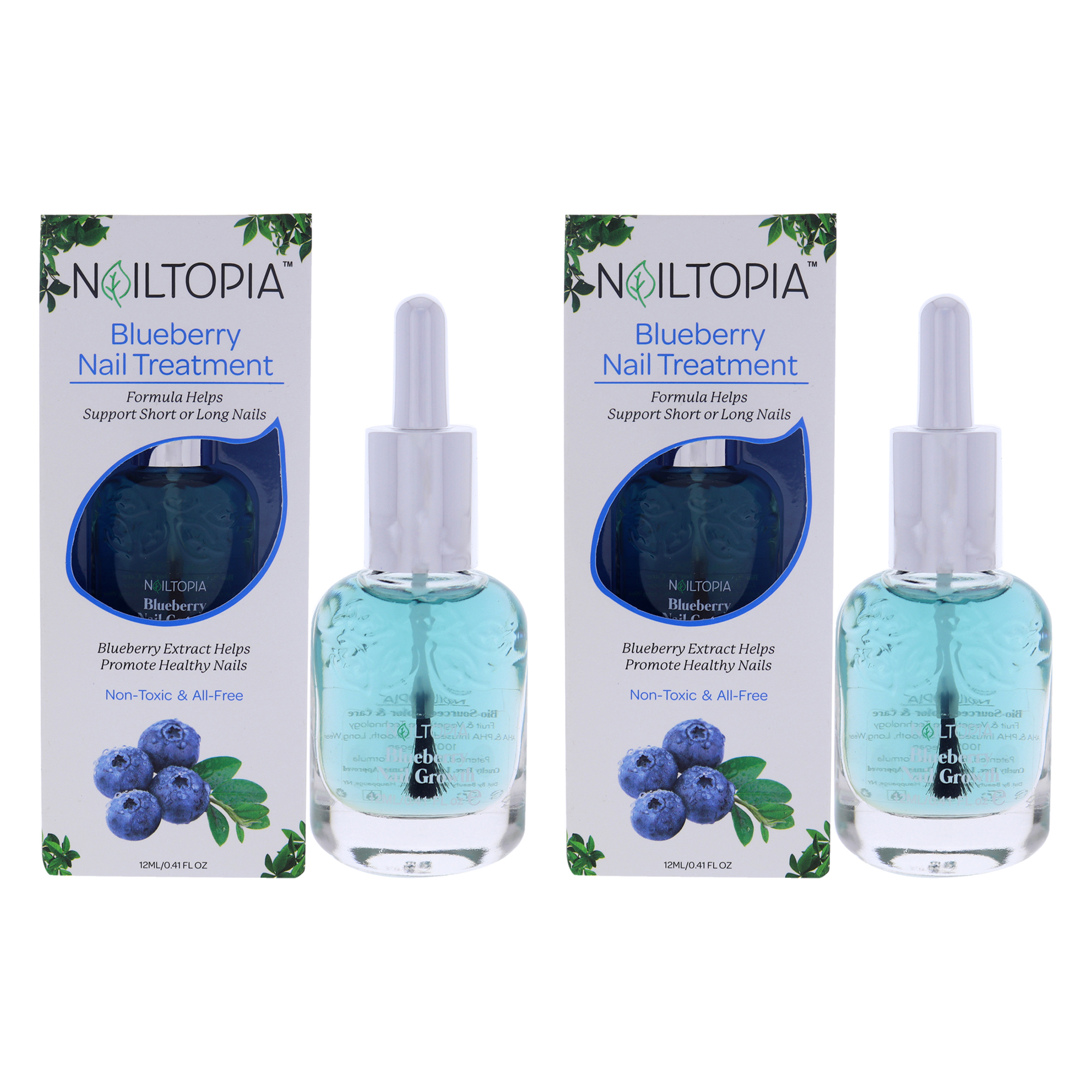 Foto 1 | Tratamiento De Uñas Nailtopia Blueberry  Paquete De 2 - Venta Internacional.