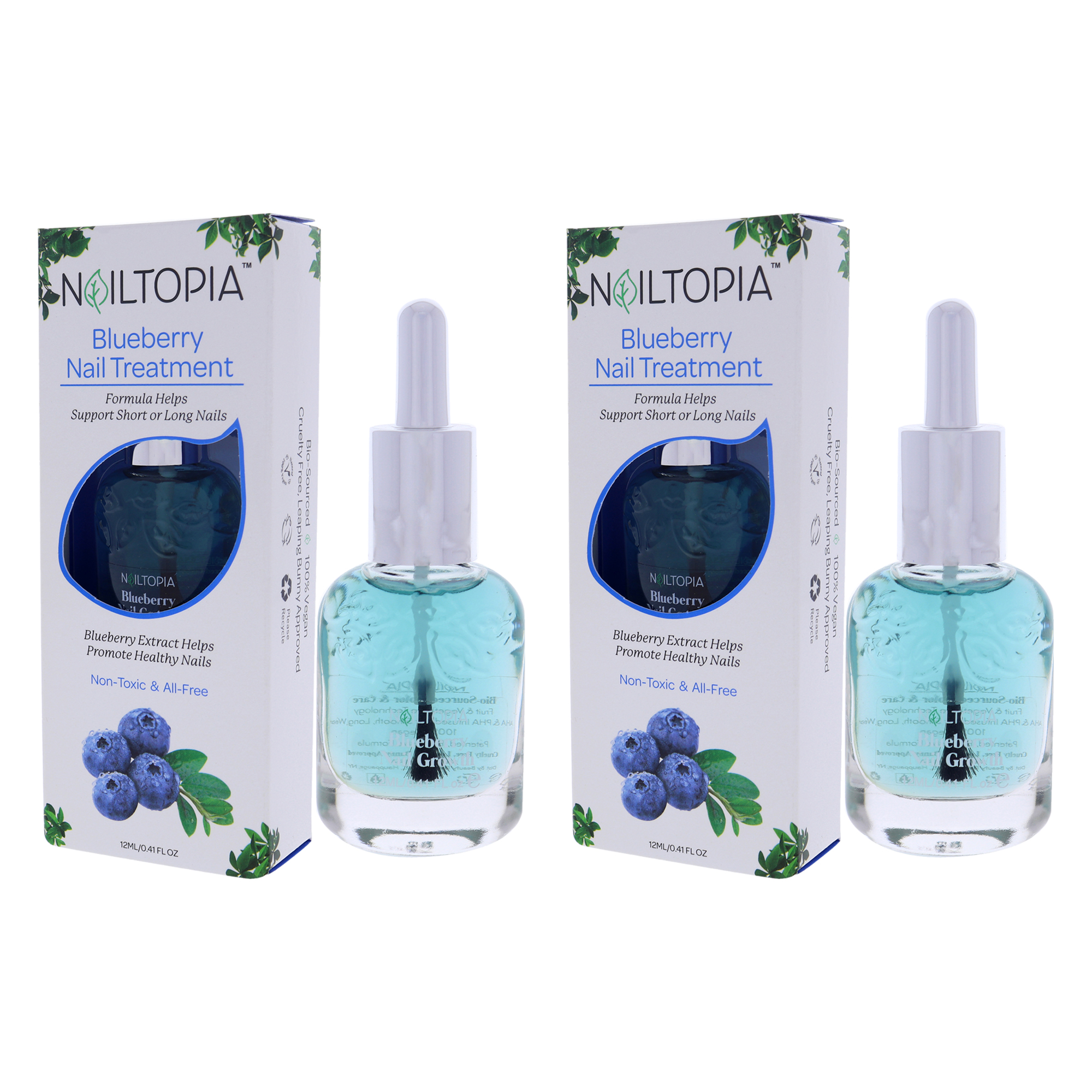 Foto 4 | Tratamiento De Uñas Nailtopia Blueberry  Paquete De 2 - Venta Internacional.