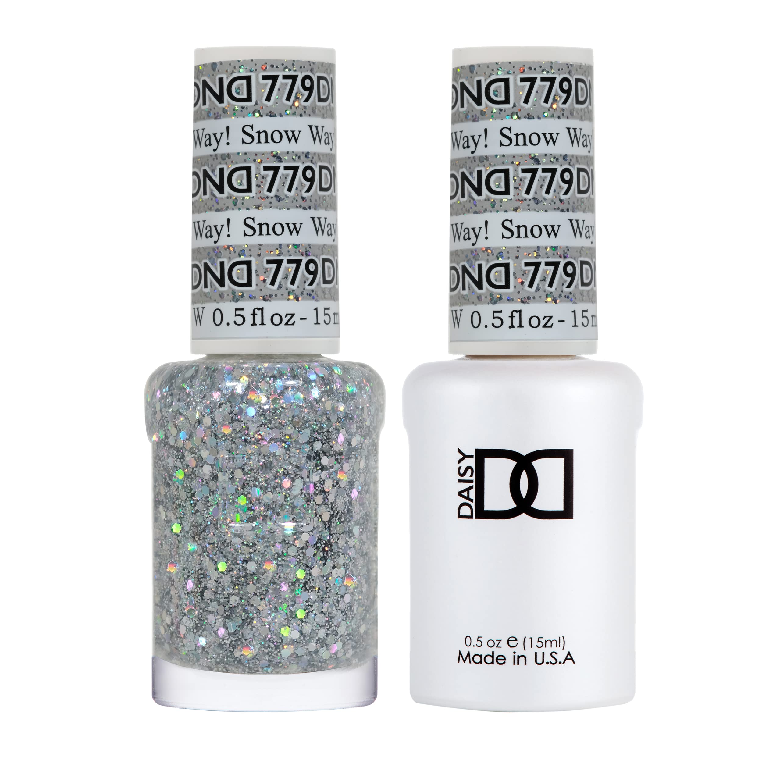 Set De Esmaltes En Gel Daisy Dnd Multi Glitter  15 Ml  Snow Way! 779 - Venta Internacional.