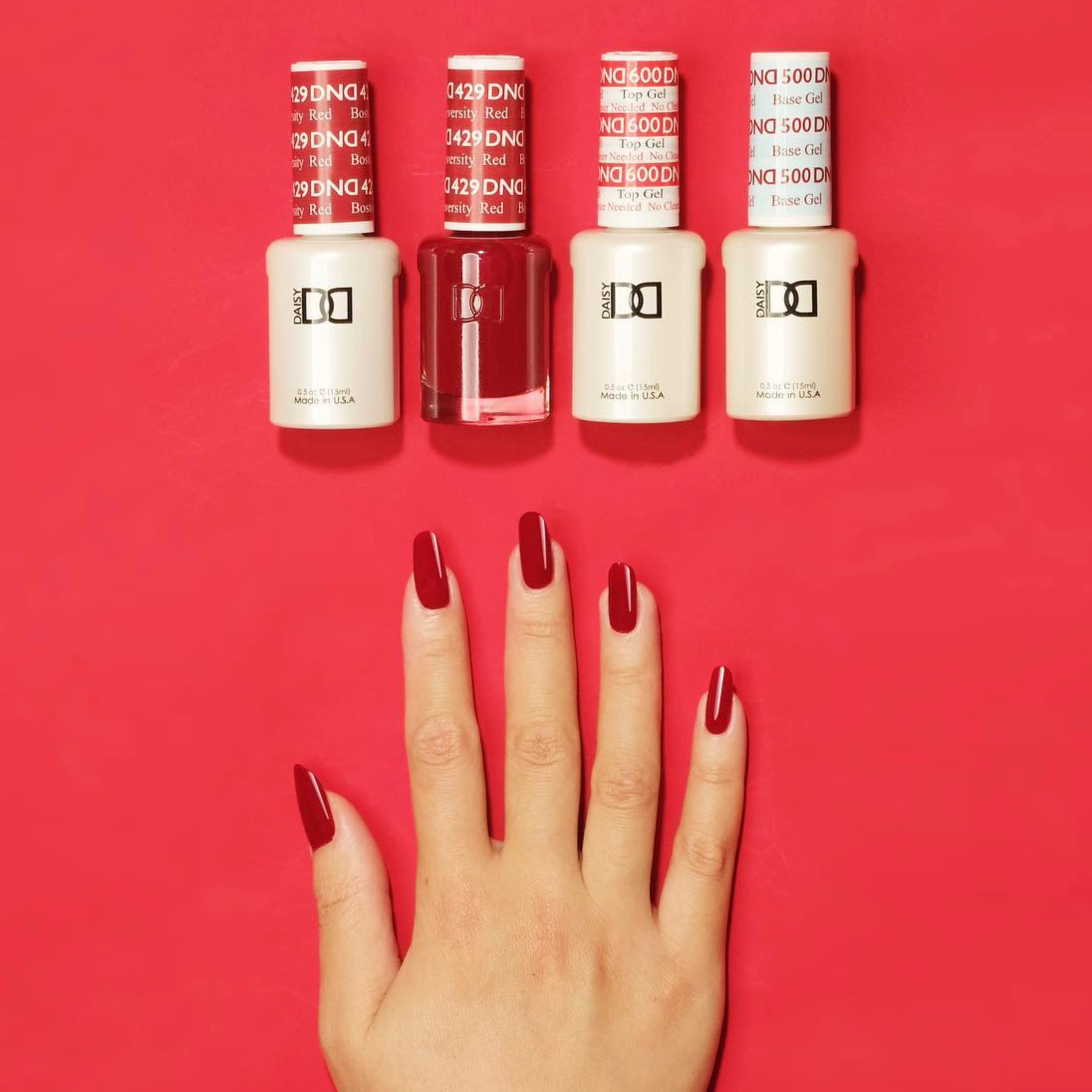 Foto 3 | Set De Esmaltes En Gel Daisy Dnd Boston University Red  15 Ml - Venta Internacional.
