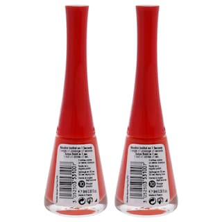 Foto 2 | Esmalte De Uñas Bourjois 1 Seconde 10 Rouge Poppy Paquete De 2 - Venta Internacional.
