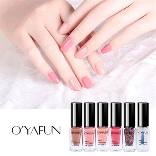 Foto 1 | Esmalte De Uñas Oyafun Daily Disposable A Base De Agua 5 Ml 6 Colores - Venta Internacional.