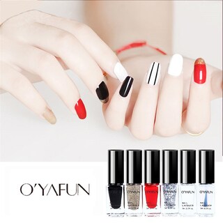 Foto 1 | Esmalte De Uñas Oyafun Daily Disposable A Base De Agua 5 Ml 6 Colores - Venta Internacional.