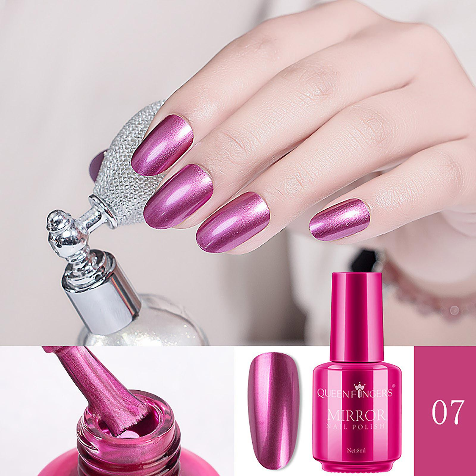Foto 3 pulgar | Esmalte De Uñas Huoguo  Metálico  No Pelable  De Larga Duración  8 Ml - Venta Internacional.