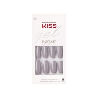 Foto 1 | Ataúd Nails Kiss Gel Fantasy Brillante Largo Gris Pardo - Venta Internacional.