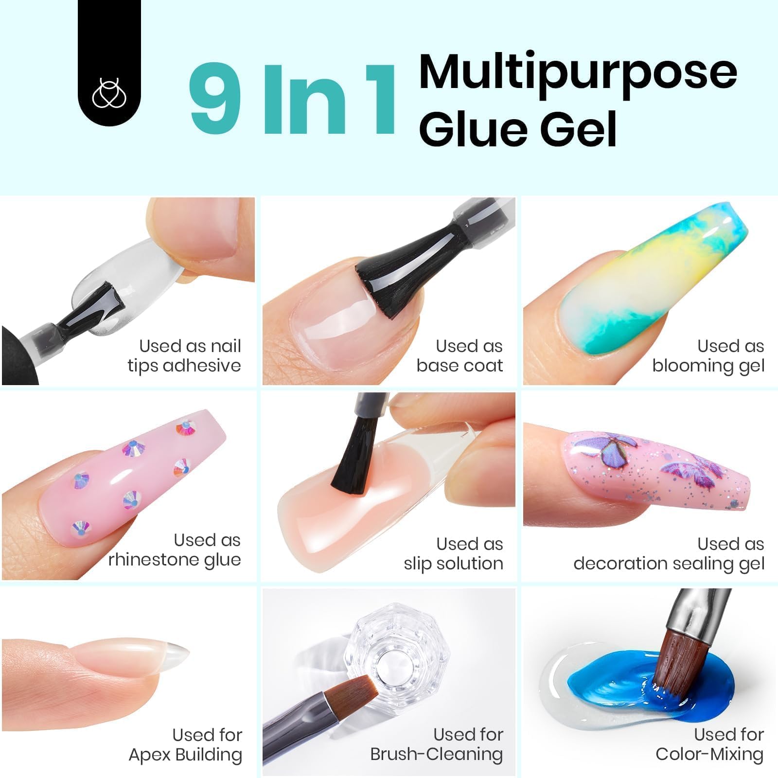 Foto 5 pulgar | Esmalte En Gel Nail Glue Beetles 9 En 1, 15 Ml, Para Uñas Postizas - Venta Internacional.