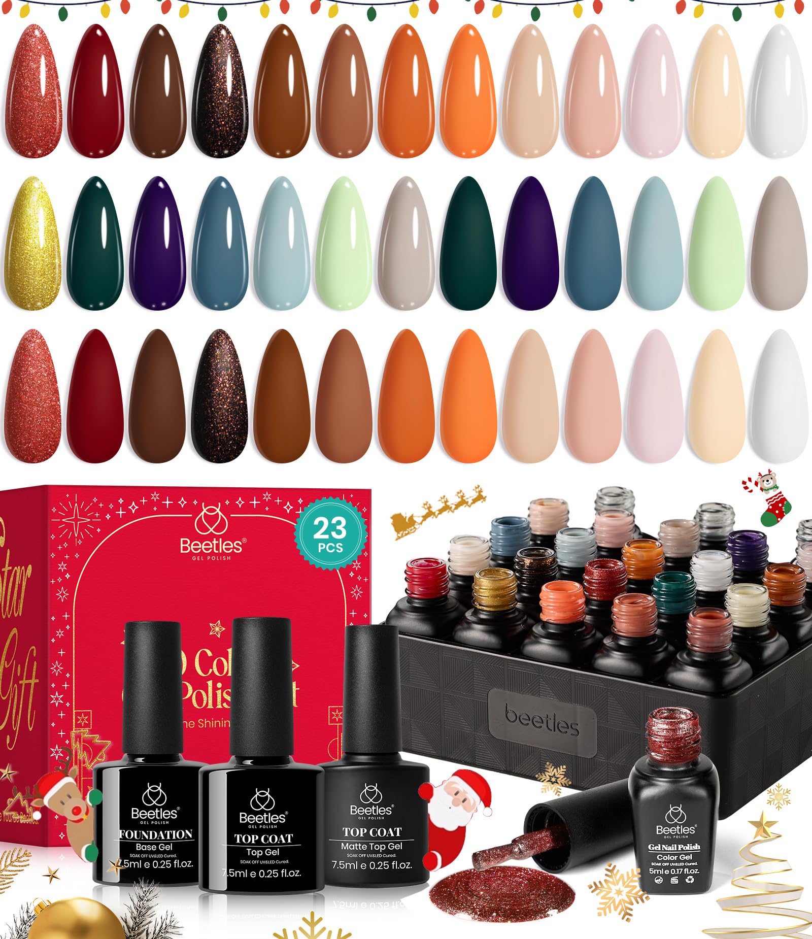 Kit De Esmaltes De Uñas En Gel Beetles Reason And Romance, 23 Unidades - Venta Internacional.