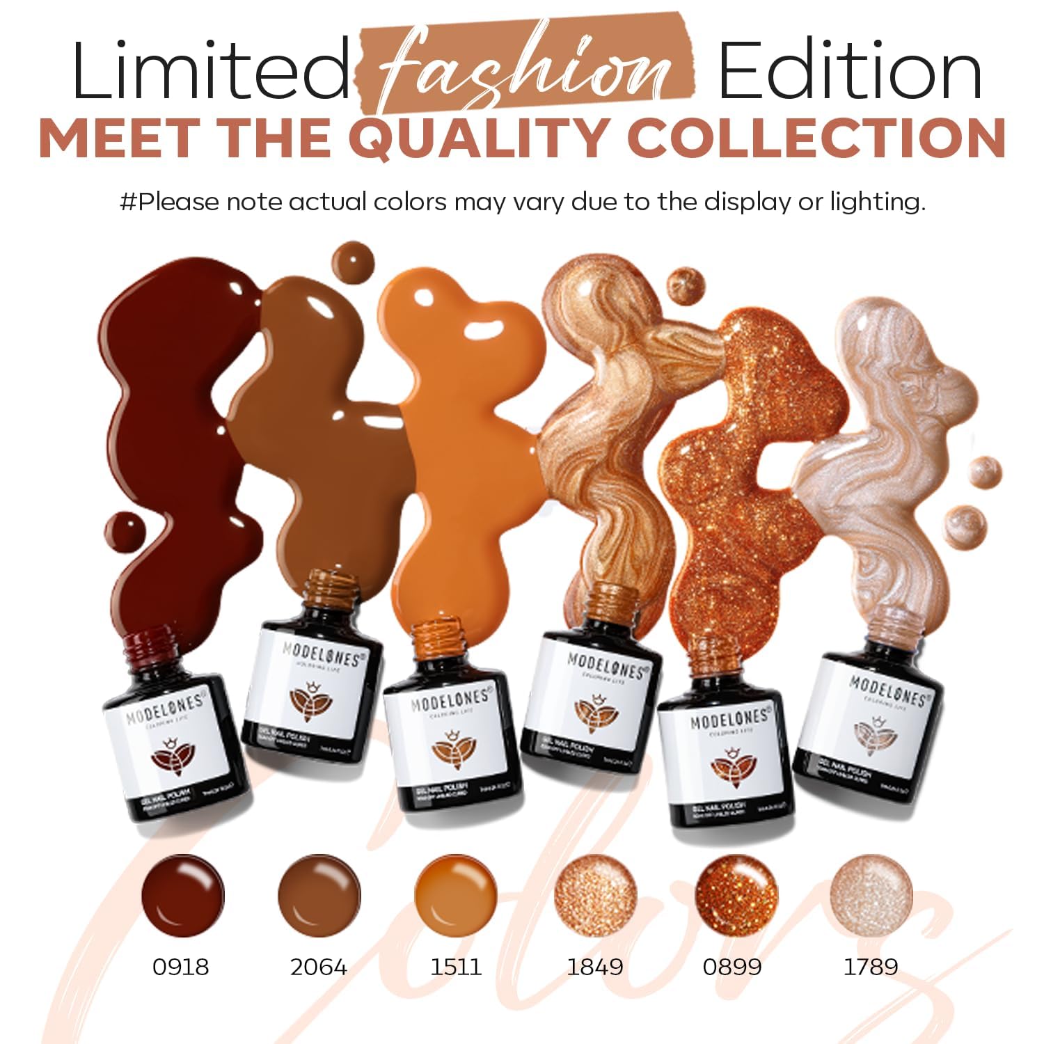 Foto 2 | Set De Esmaltes De Uñas En Gel Modelones Fall 6 Colors 2024 Halloween - Venta Internacional.