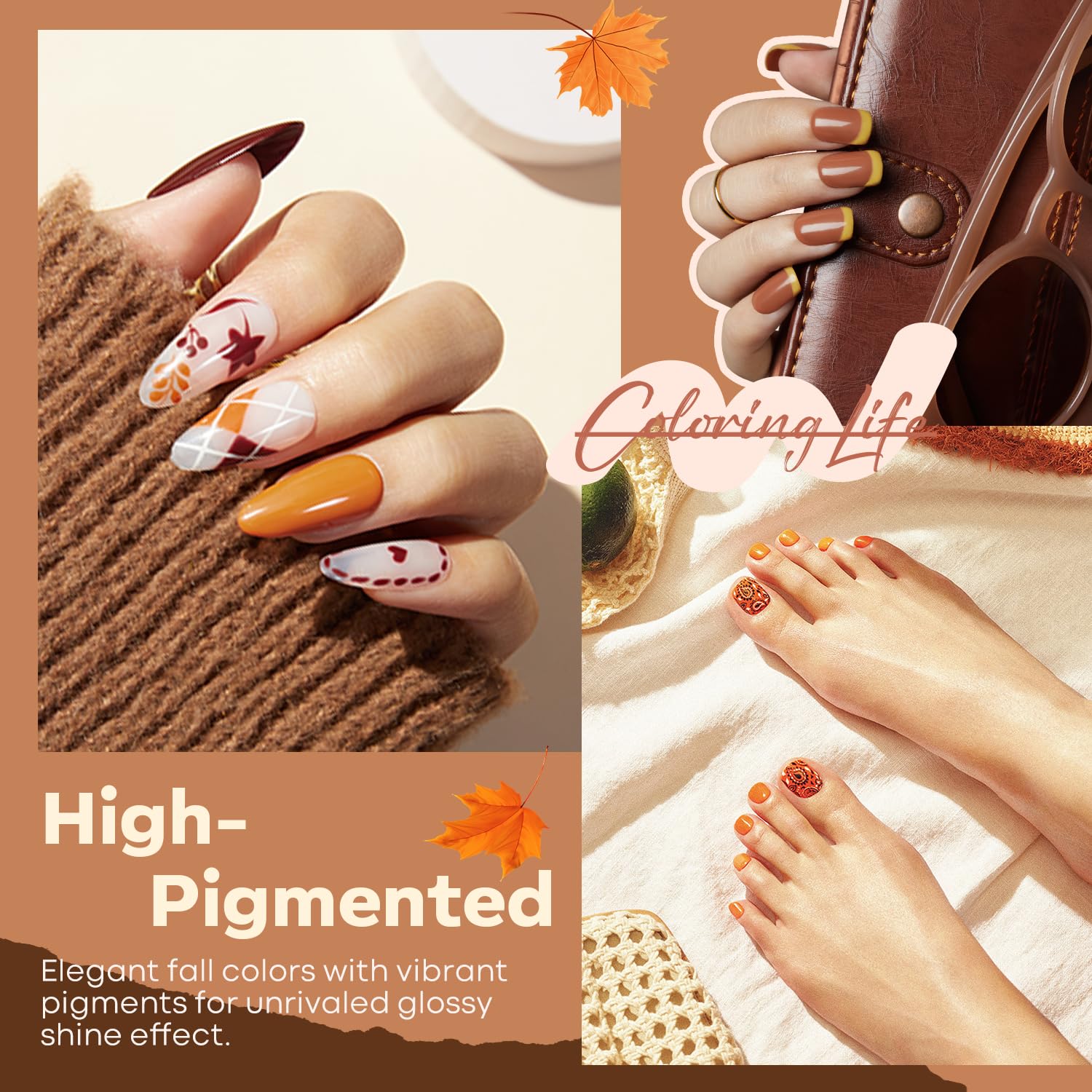 Foto 5 pulgar | Set De Esmaltes De Uñas En Gel Modelones Fall 6 Colors 2024 Halloween - Venta Internacional.