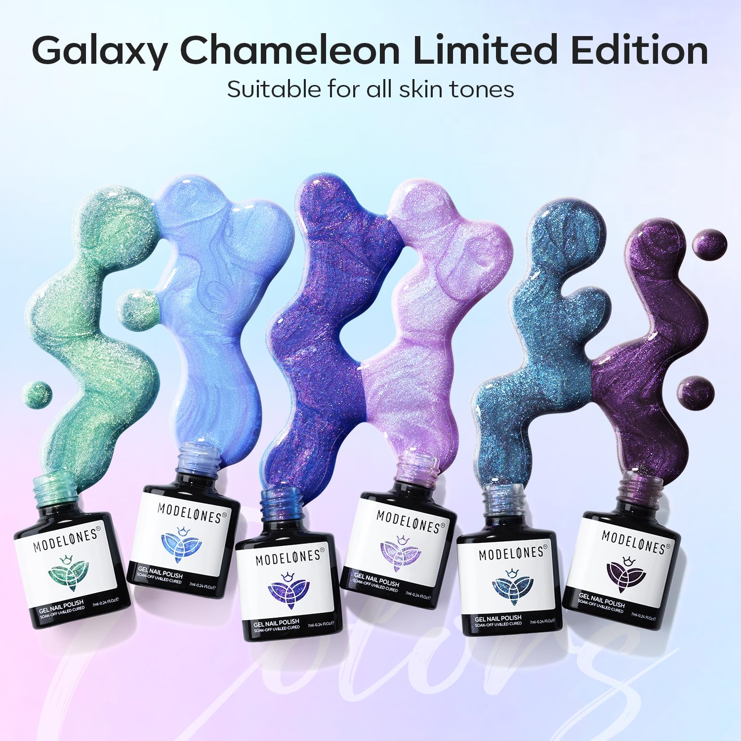 Foto 4 pulgar | Set de Esmaltes de Uñas en Gel Modelones Chameleon 6 Colores 7 Ml - Venta Internacional