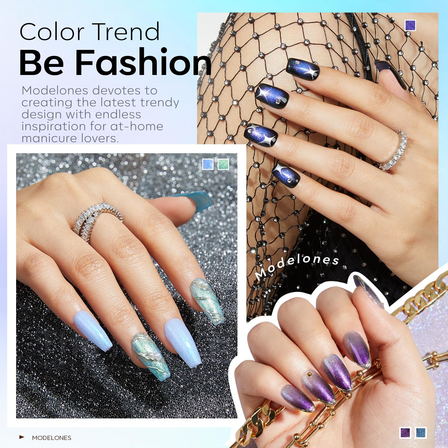 Foto 5 pulgar | Set de Esmaltes de Uñas en Gel Modelones Chameleon 6 Colores 7 Ml - Venta Internacional