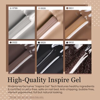 Foto 4 | Set de Esmaltes de Uñas en Gel Modelones Chocolate - Venta Internacional