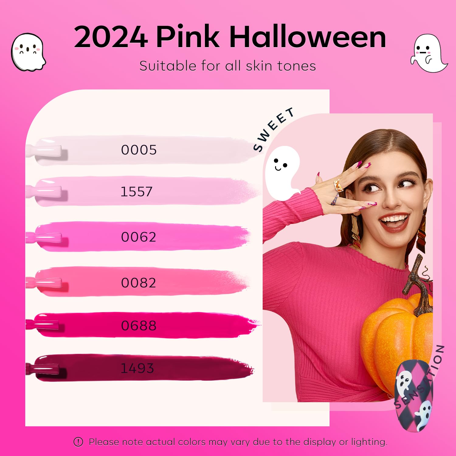 Foto 2 | Set de Esmaltes de Uñas en Gel Modelones Rosa 6 Colores- Venta Internacional