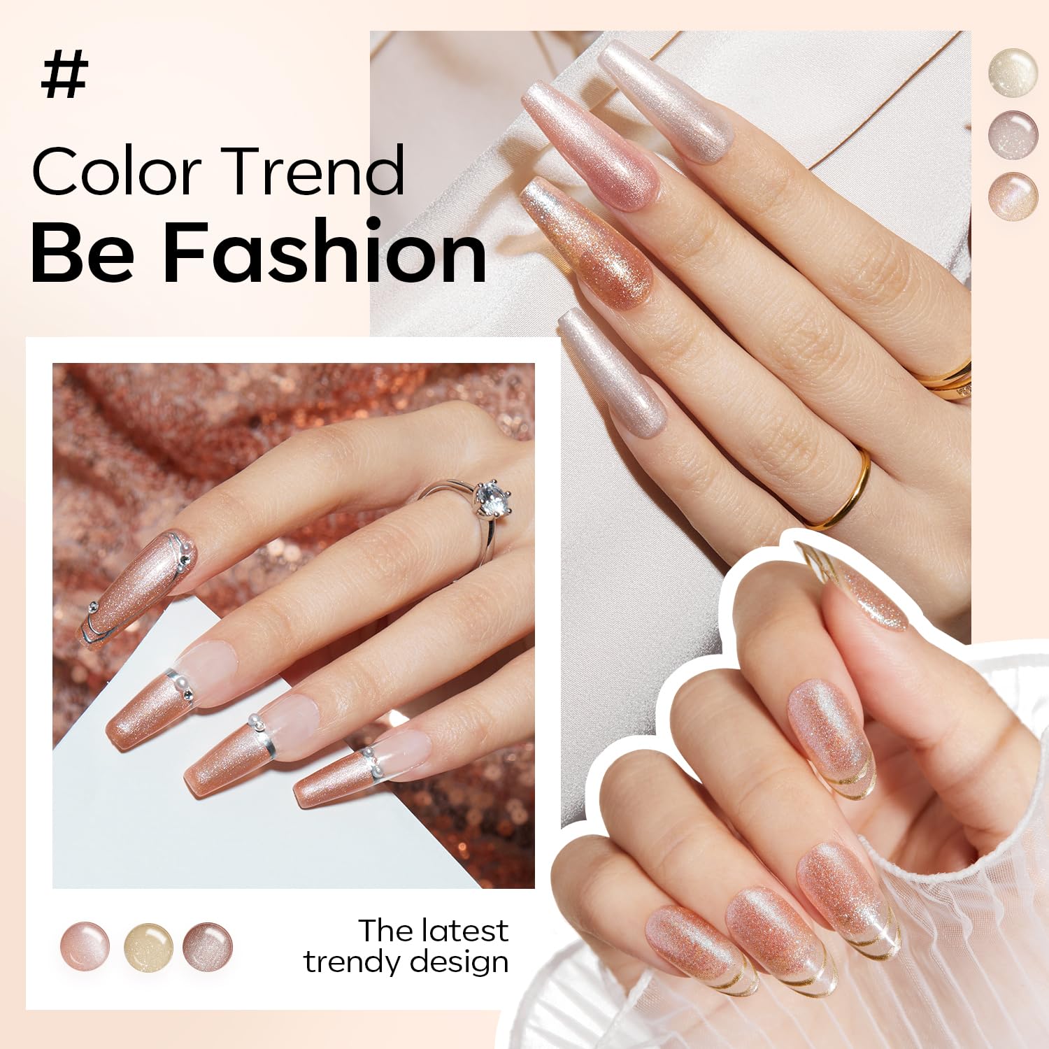 Foto 4 | Set de Esmaltes de Uñas en Gel Modelones Nude 6 Colores - Venta Internacional