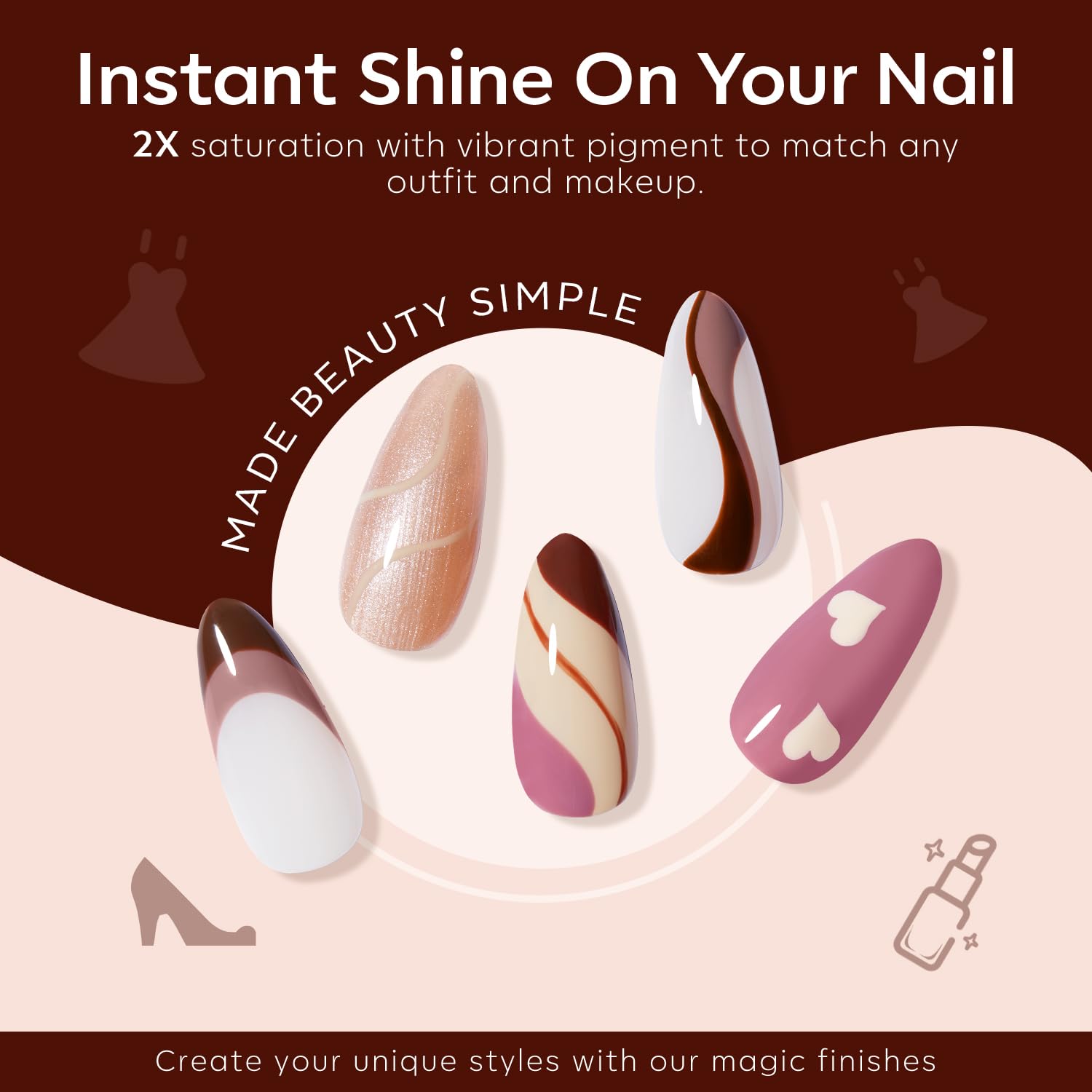Foto 4 | Set De Esmaltes De Uñas En Gel Modelones, 6 Colores, Color Nude, Con Lámpara Led - Venta Internacional.