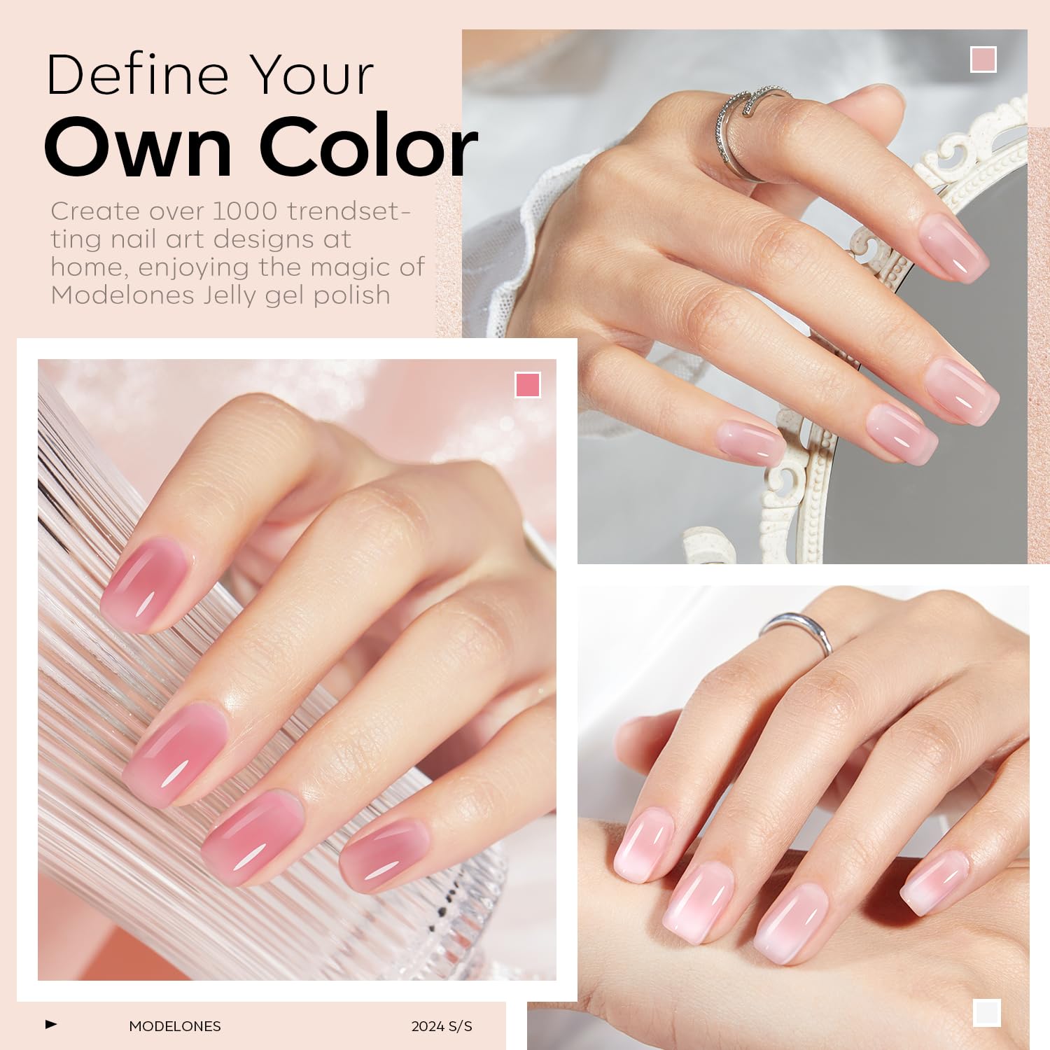 Foto 4 | Set De Esmaltes De Uñas En Gel Modelones, 6 Colores - Venta Internacional.