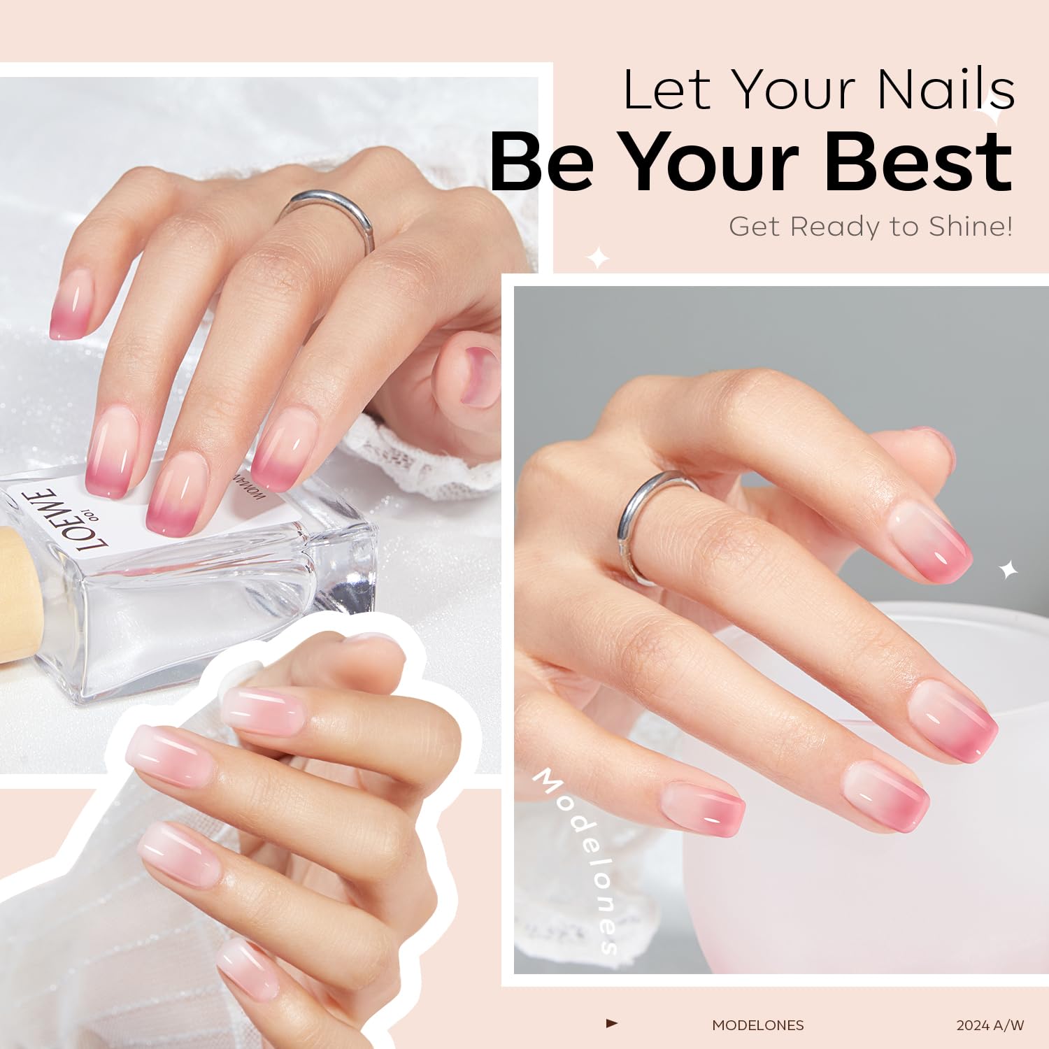 Foto 5 | Set De Esmaltes De Uñas En Gel Modelones, 6 Colores - Venta Internacional.