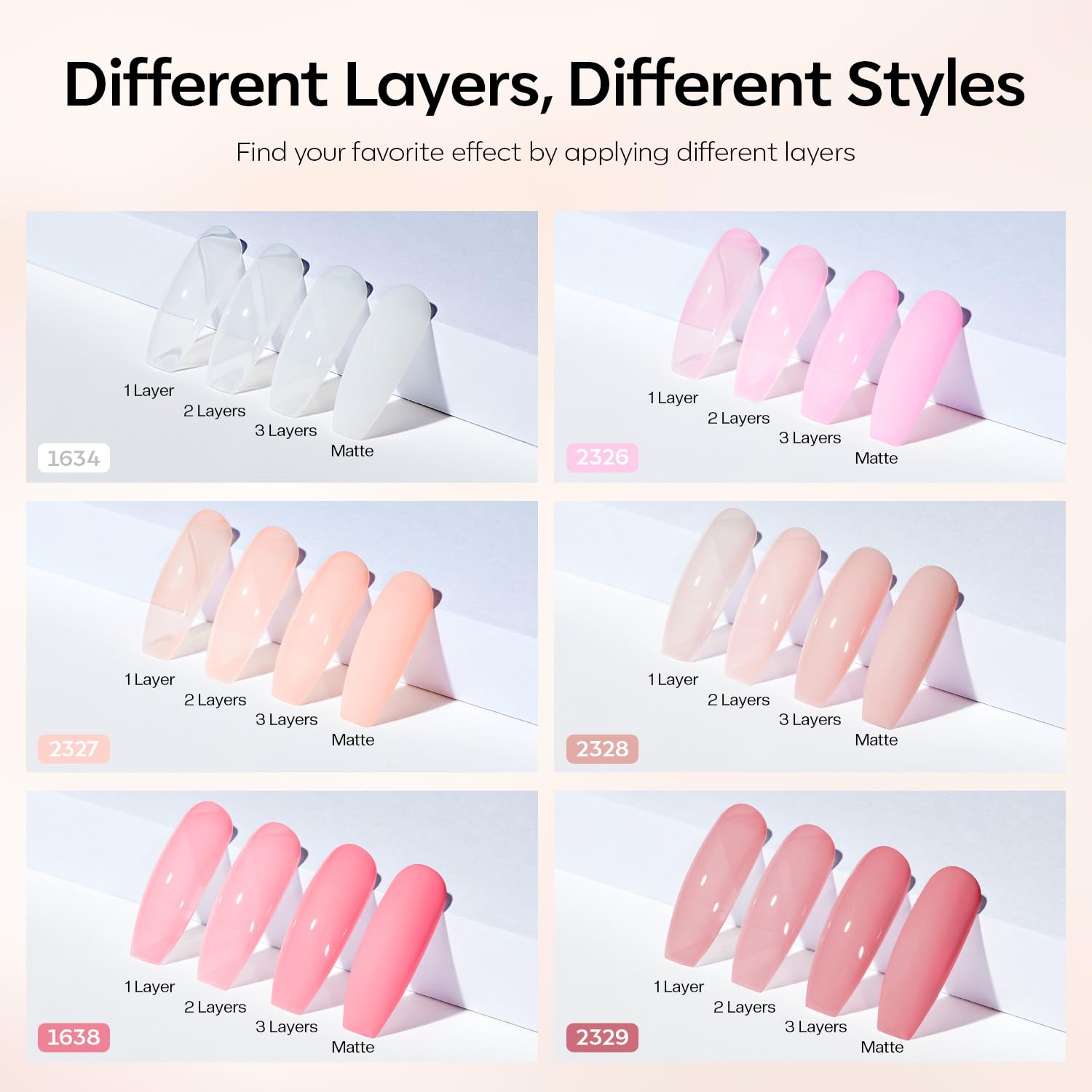 Foto 6 | Set De Esmaltes De Uñas En Gel Modelones, 6 Colores - Venta Internacional.