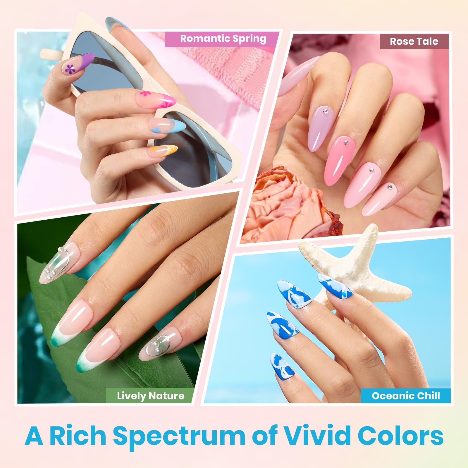 Foto 6 | Set De Esmaltes De Uñas En Gel Beetles 100 Colores Con Capa Base Superior, 119 Unidades - Venta Internacional.