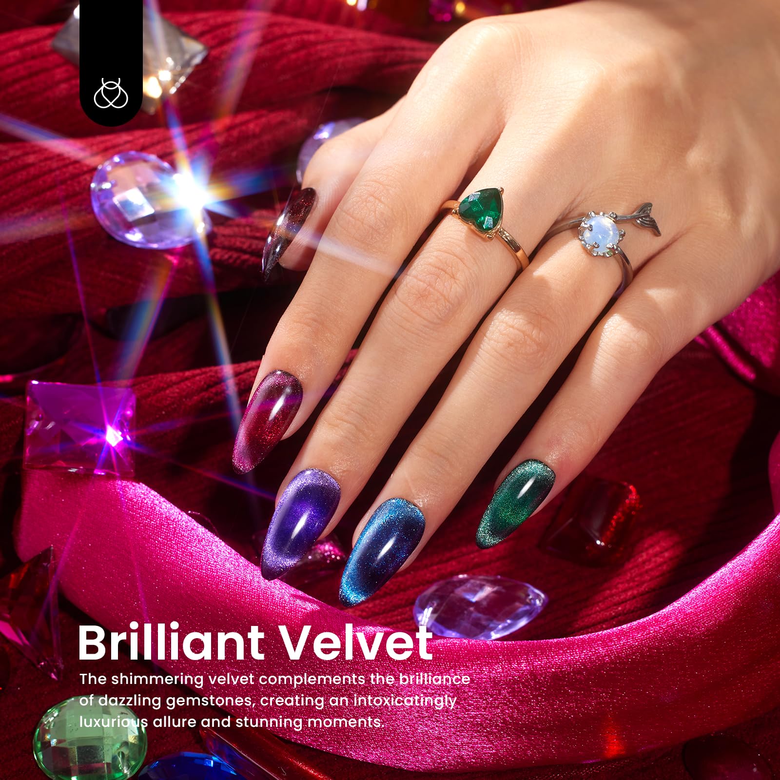 Foto 4 pulgar | Set De Esmaltes De Uñas Beetles Cat Eye Christmas Gel 6 Colores 2024 - Venta Internacional.