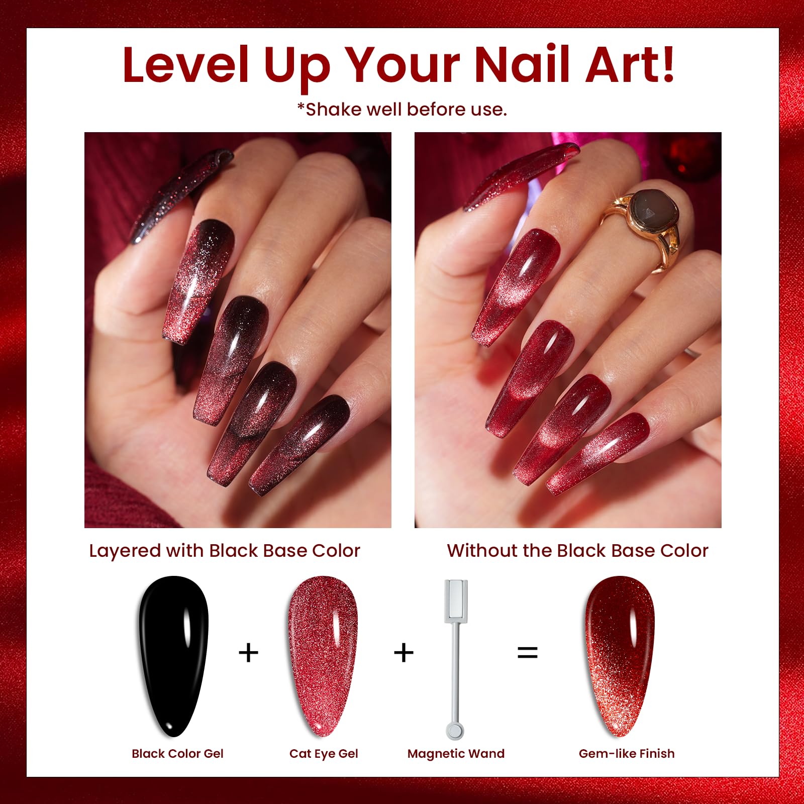 Foto 5 pulgar | Set De Esmaltes De Uñas Beetles Cat Eye Christmas Gel 6 Colores 2024 - Venta Internacional.