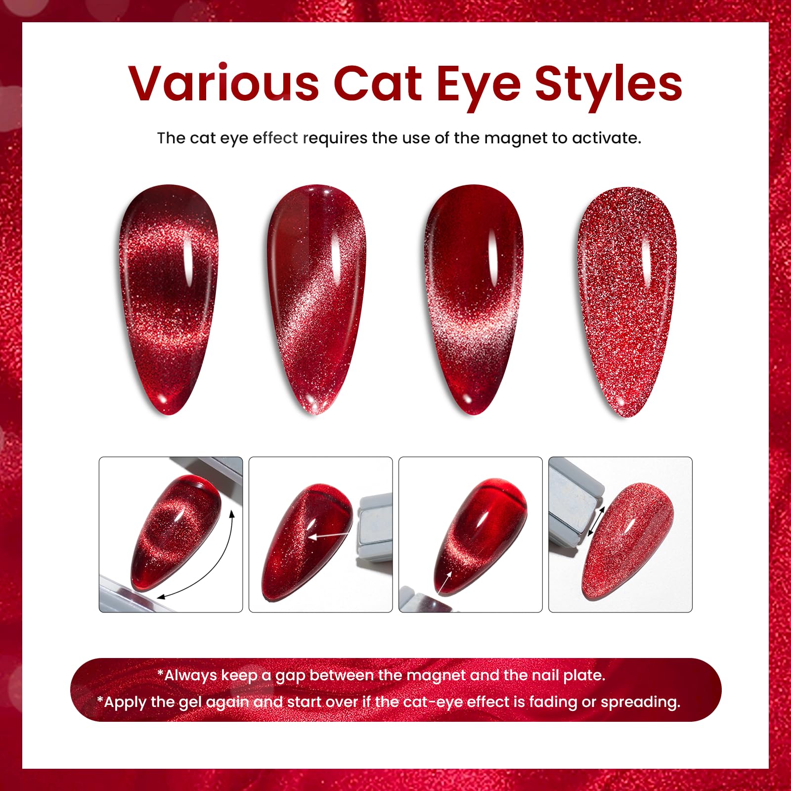 Foto 7 pulgar | Set De Esmaltes De Uñas Beetles Cat Eye Christmas Gel 6 Colores 2024 - Venta Internacional.