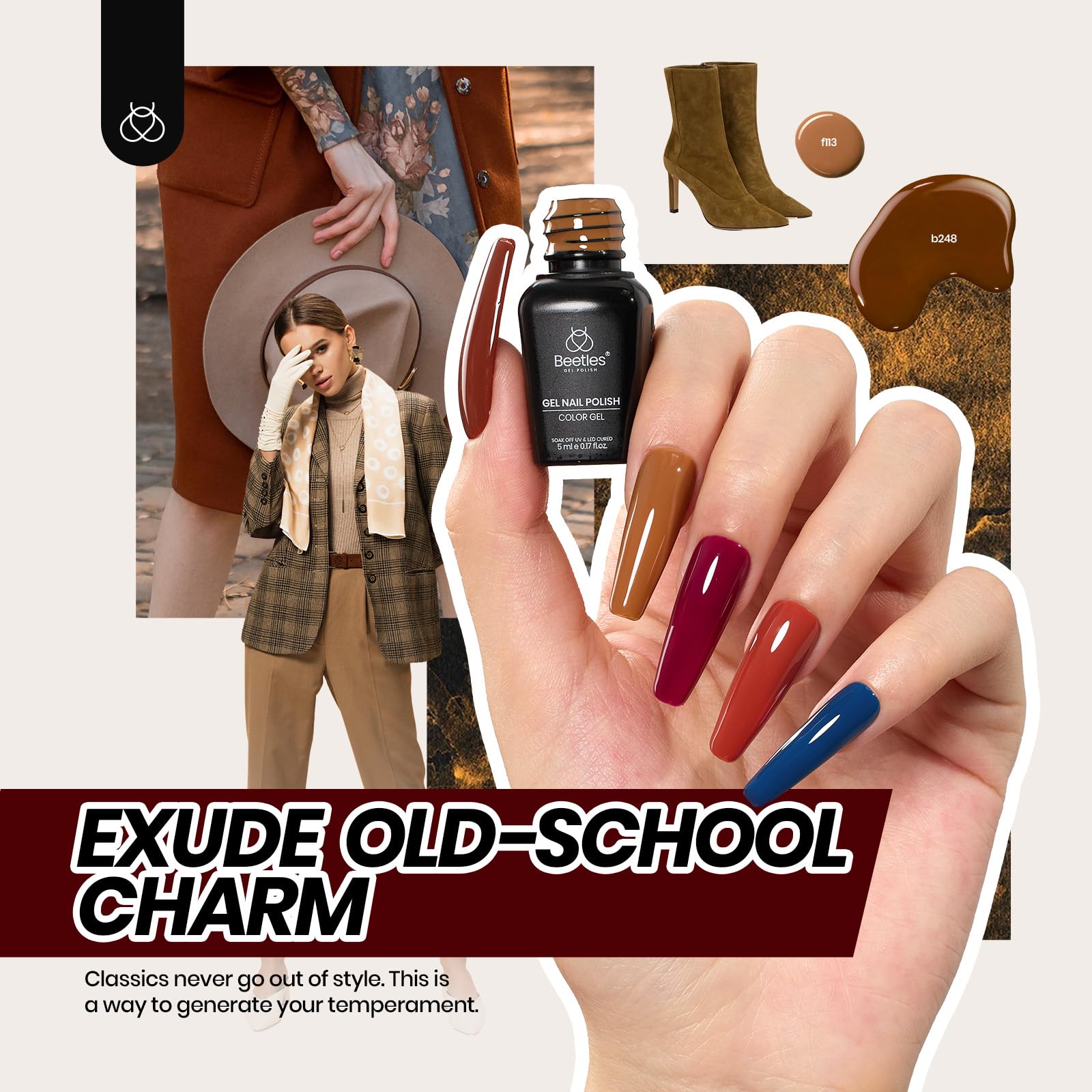 Foto 4 | Kit De Esmaltes De Uñas En Gel Beetles, 85 Unidades Con Luz Uv, 55 Colores - Venta Internacional.