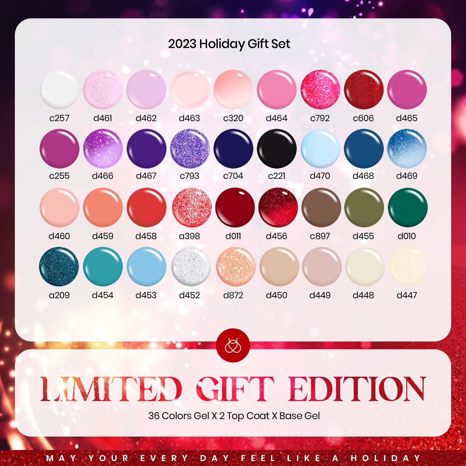 Foto 2 | Set De Esmaltes En Gel Beetles Winter Glitter, 39 Unidades, Para Niñas - Venta Internacional.