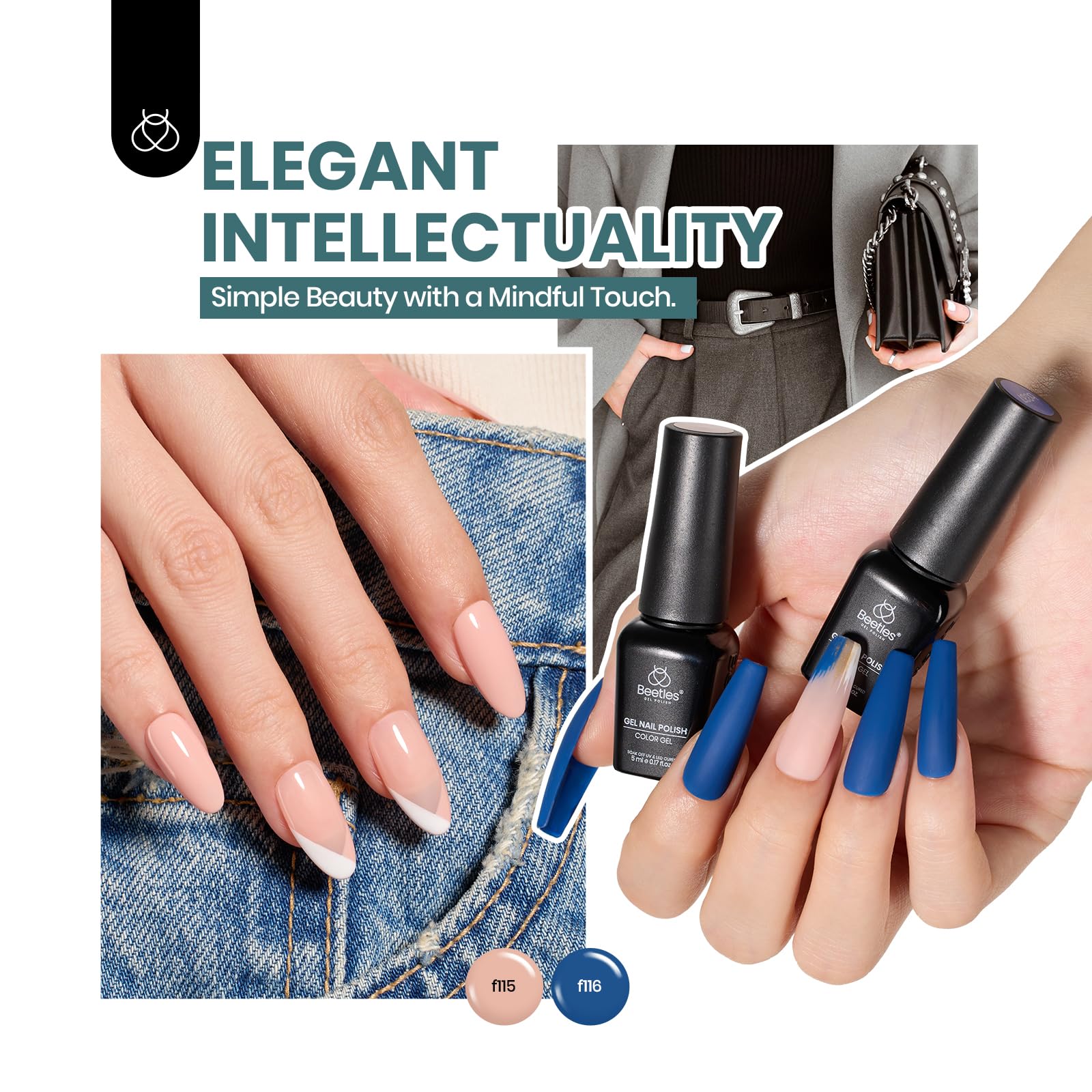 Foto 2 | Set De Esmaltes De Uñas Beetles Gel, 60 Colores Con Capa Base Superior, 69 Unidades - Venta Internacional.