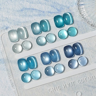 Foto 3 | Set De Esmaltes De Uñas Gaoy Blue Cat Eye Gel Con Imán De 7,3 Ml X6 - Venta Internacional.