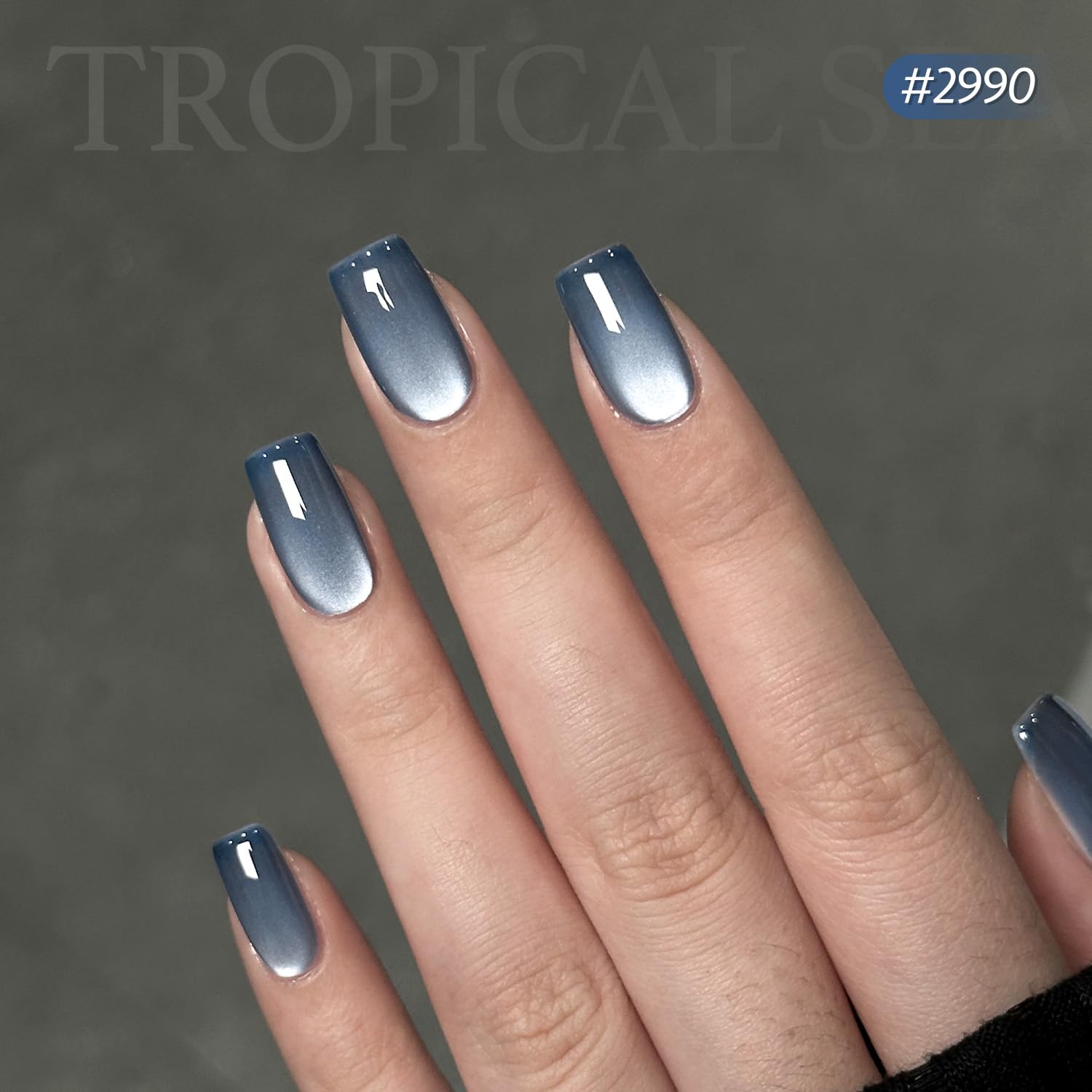 Foto 7 pulgar | Set De Esmaltes De Uñas Gaoy Blue Cat Eye Gel Con Imán De 7,3 Ml X6 - Venta Internacional.