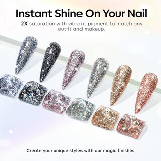 Foto 5 | Set de Esmaltes de Uñas en Gel con Purpurina Ones 6 Colores 7 ml - Venta Internacional