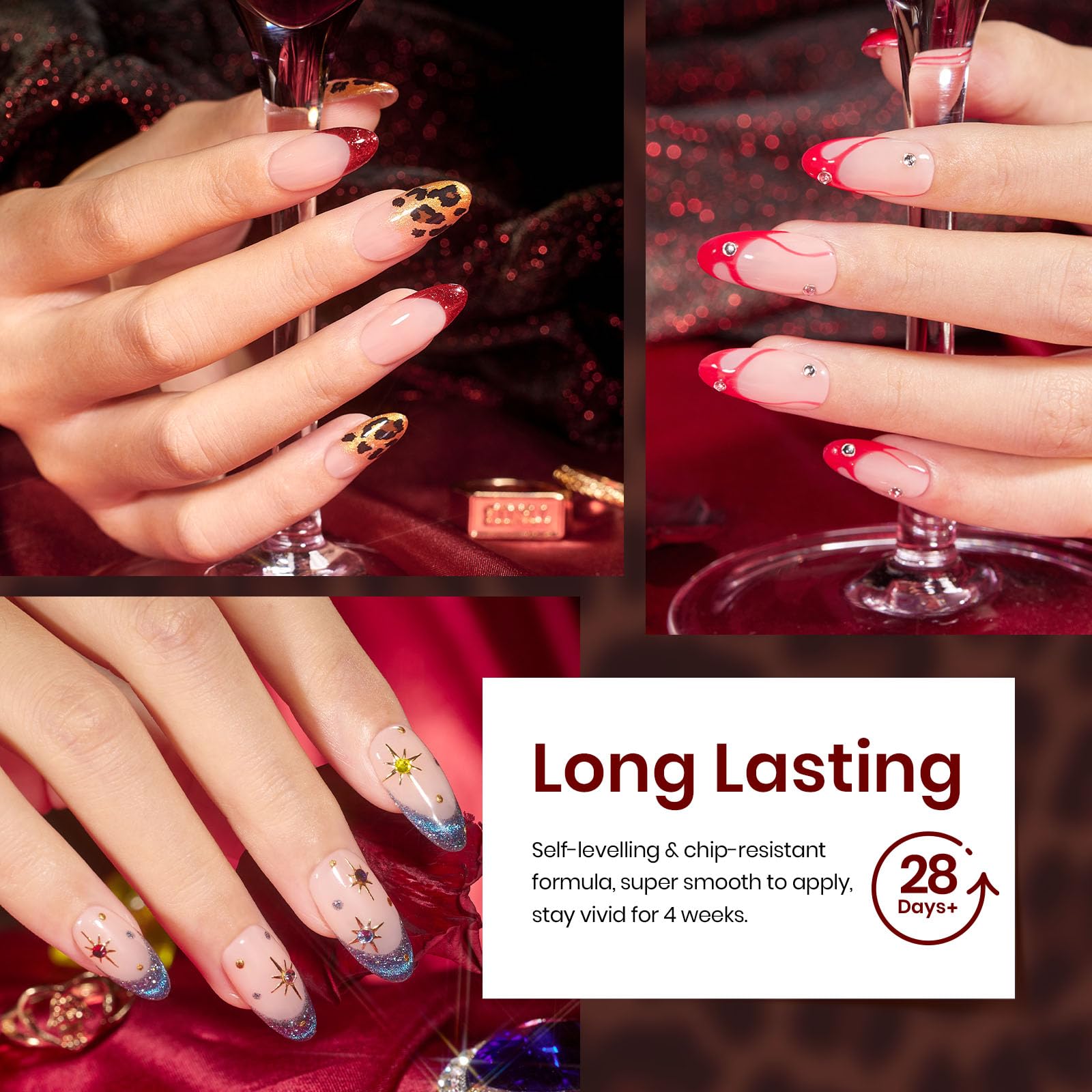 Foto 4 pulgar | Set De Esmaltes De Uñas En Gel Beetles Mob Wife, 20 Colores Cat Eye - Venta Internacional.