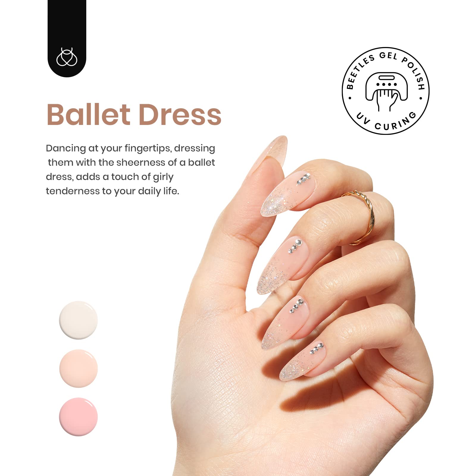 Foto 2 | Set De Esmalte De Uñas Beetles Jelly Gel, Vestido De Ballet De 6 Colores - Venta Internacional.
