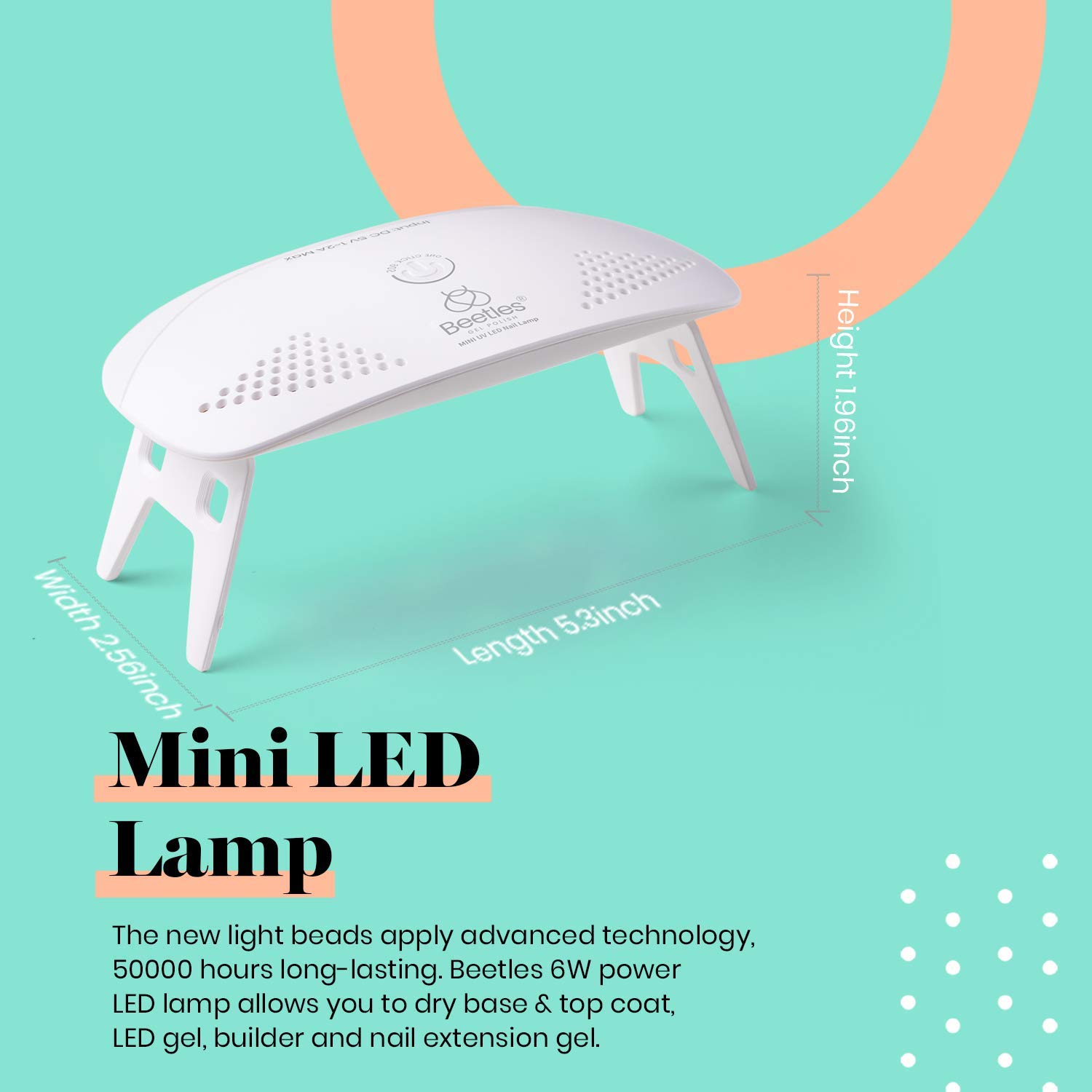 Foto 5 pulgar | Kit De Esmalte De Uñas En Gel Beetles Nude Con Luz Led Uv Para Mujer - Venta Internacional.