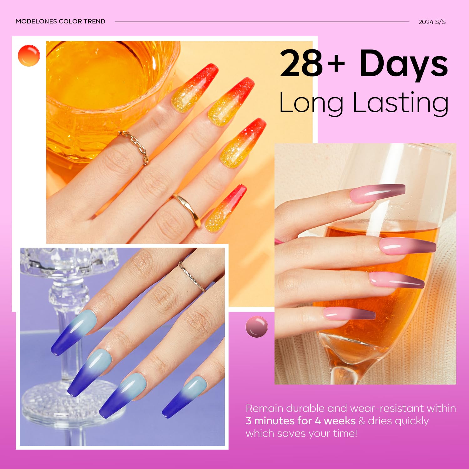 Foto 4 pulgar | Set de Esmaltes para Uñas en Gel Cambian de Color 6 Colores 10 ml c/u - Venta Internacional