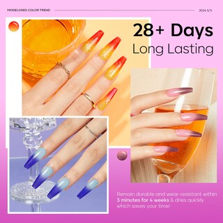 Foto 3 | Set de Esmaltes para Uñas en Gel Cambian de Color 6 Colores 10 ml c/u - Venta Internacional